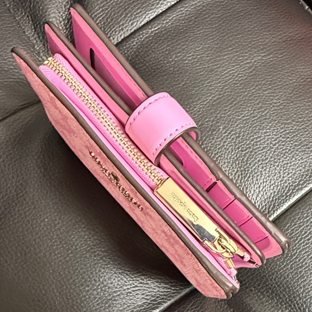 Kate Spade Pink Floral Pattern Spade Wallet - Picture 6 of 15